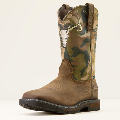 Ariat Men's Groundbreaker Antler Waterproof Work Boot