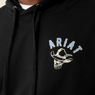 Ariat Men's Stitched Skull "Fear No Evil" Hoodie