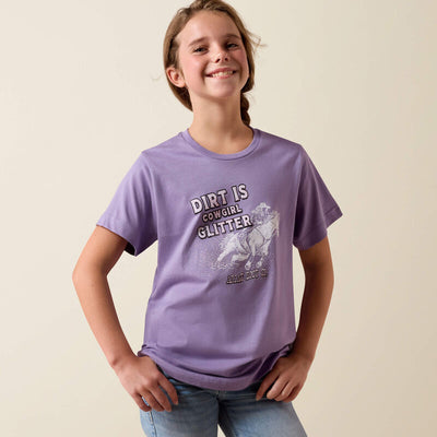 Ariat Girl's Dirt is Glitter T-Shirt