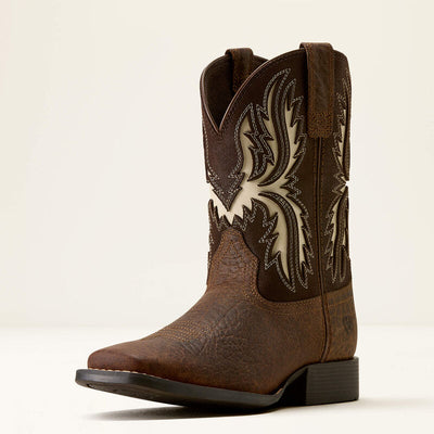 Ariat Kid's Driftwood Wide Square Toe Western Boot