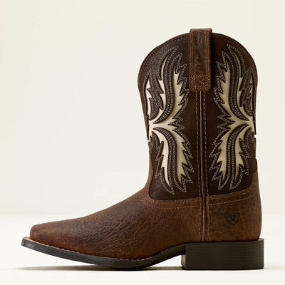 Ariat Kid's Driftwood Wide Square Toe Western Boot