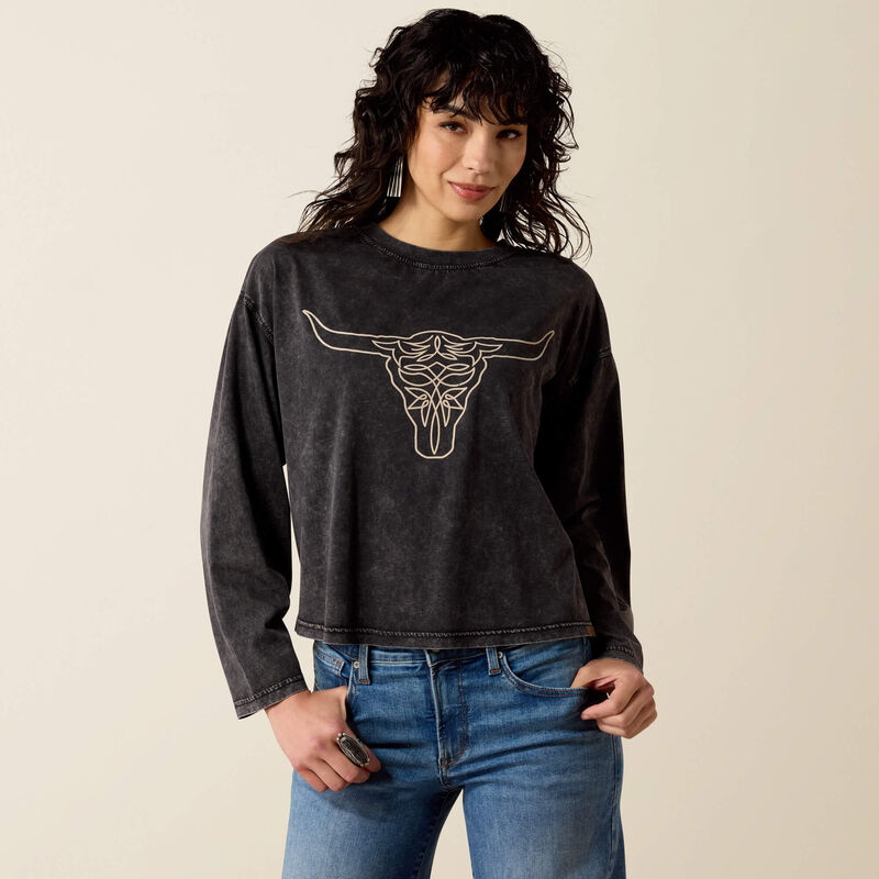 Ariat Women's Steer Story Long Sleeve T-Shirt