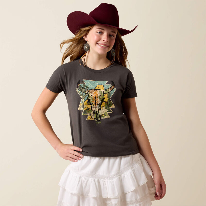 Ariat Girl's Desert Steer T-Shirt