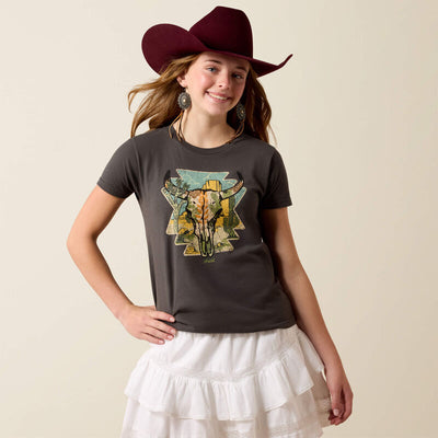 Ariat Girl's Desert Steer T-Shirt