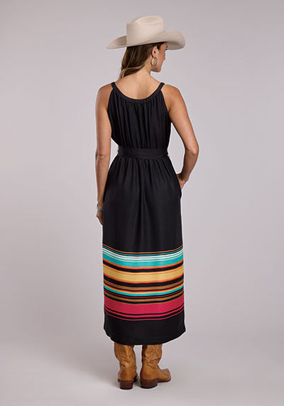 Stetson Women's Stripe Border Print Dress