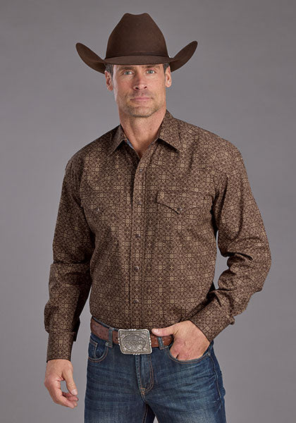 Stetson Men's Vintage Ornamental Western Shirt - Centerville Western Store Stetson Men's Vintage Ornamental Western Shirt - Centerville Western Store