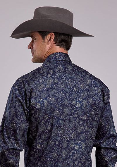 Stetson Men's Allover Print Western Shirt