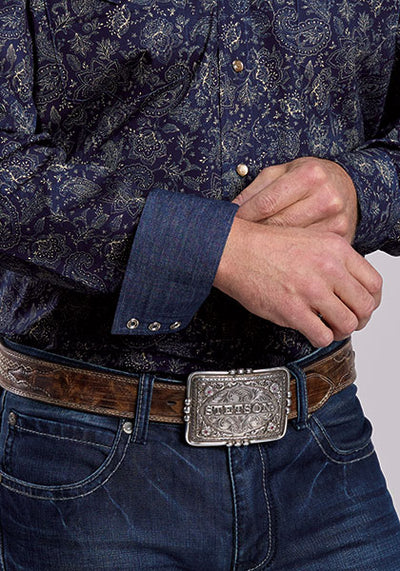 Stetson Men's Allover Print Western Shirt