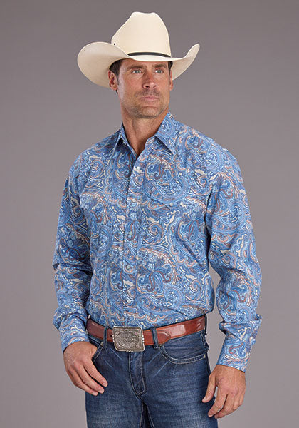 Stetson Men's Sunrise Paisley Western Shirt