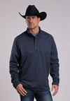 Roper Men's Honeycomb Knit Sweater - Grey