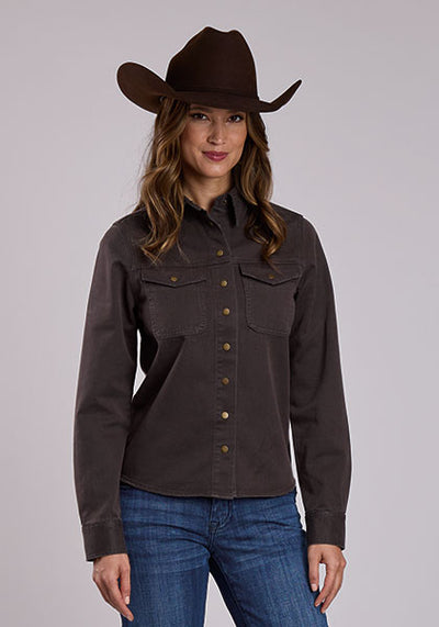 Stetson Women's Denim Blouse with Embroidery