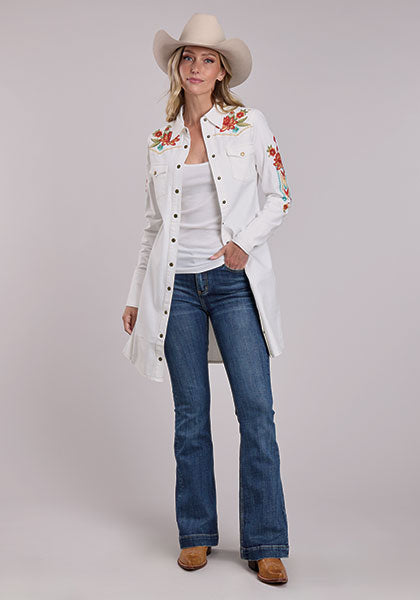 Stetson Embroidered Denim Dress