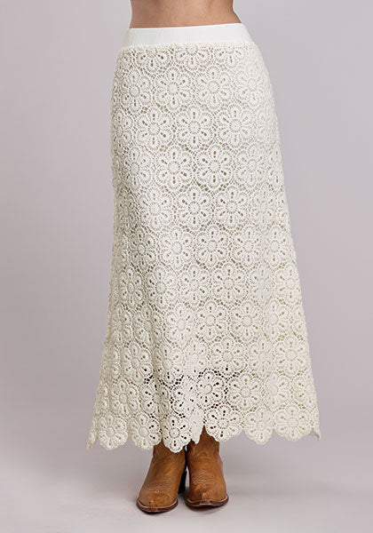 Stetson Women's Crochet Midi Length Skirt