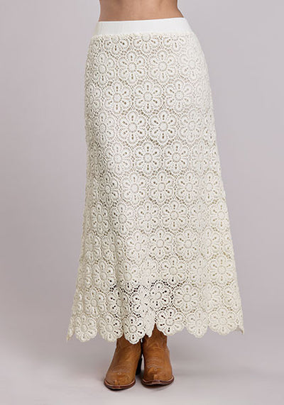 Stetson Women's Crochet Midi Length Skirt