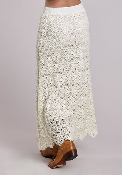 Stetson Women's Crochet Midi Length Skirt
