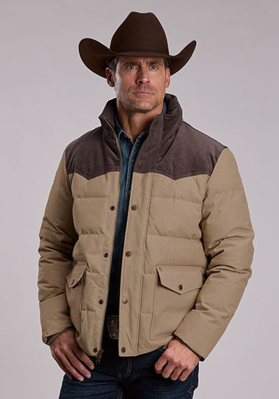 Stetson Men's Denim Look Poly Jacket