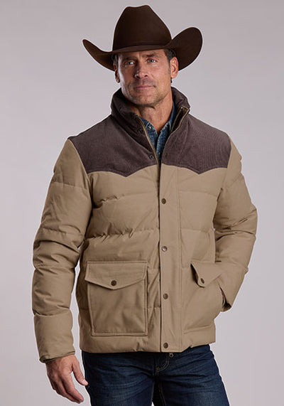 Stetson Men's Denim Look Poly Jacket