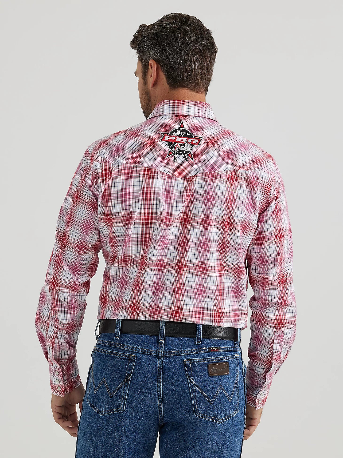 pbr dress shirts Wrangler Mens L/S PBR Shirt 112359482 Haegles Western Wear