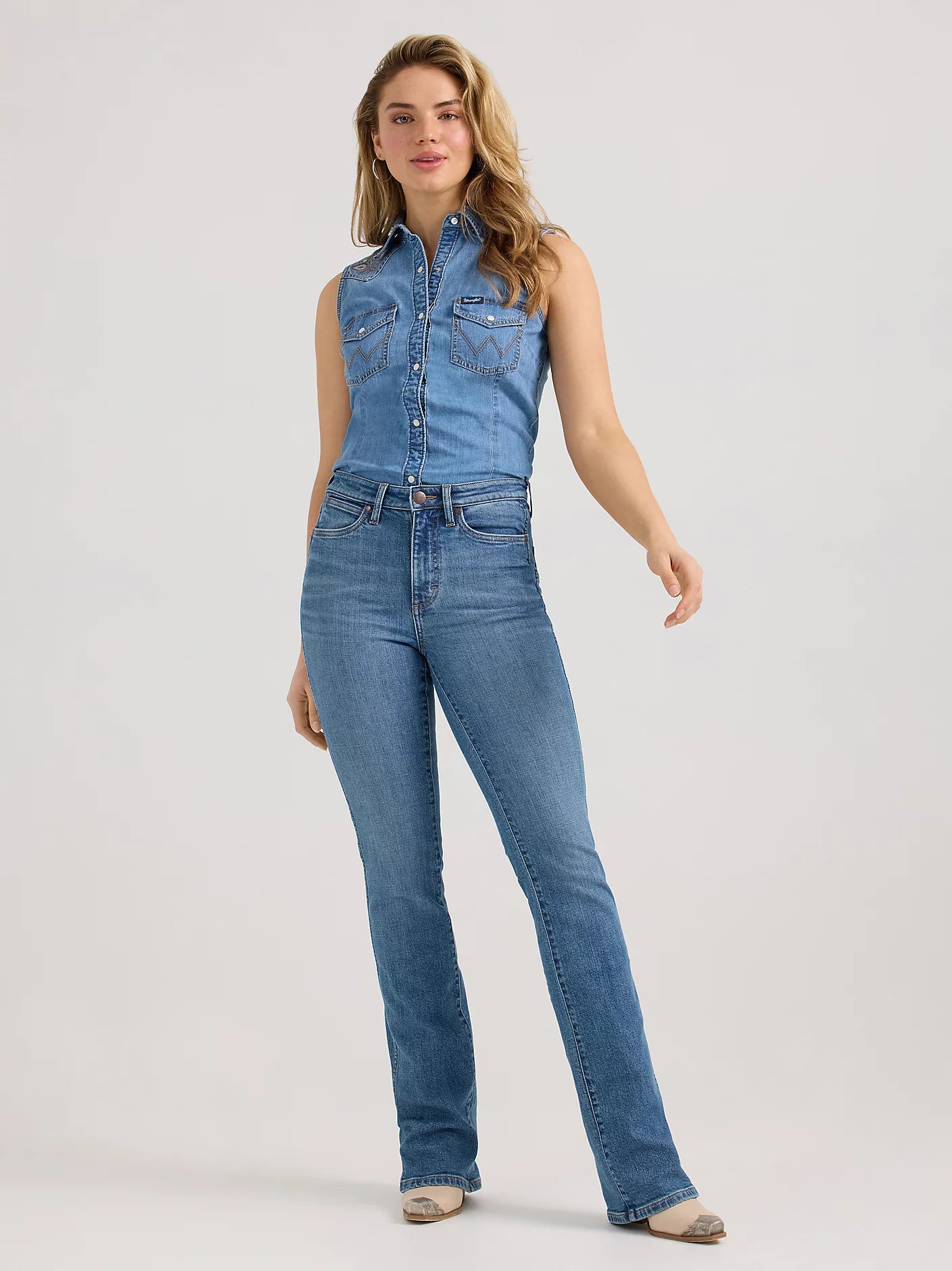 Wrangler Women's Retro Bailey High Rise Western Jean