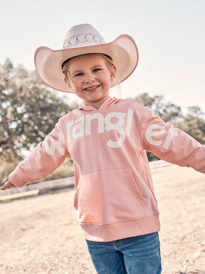 Wrangler Girl's Bold Logo Hoodie