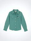 Wrangler Girl's Colorwash Western Snap Shirt