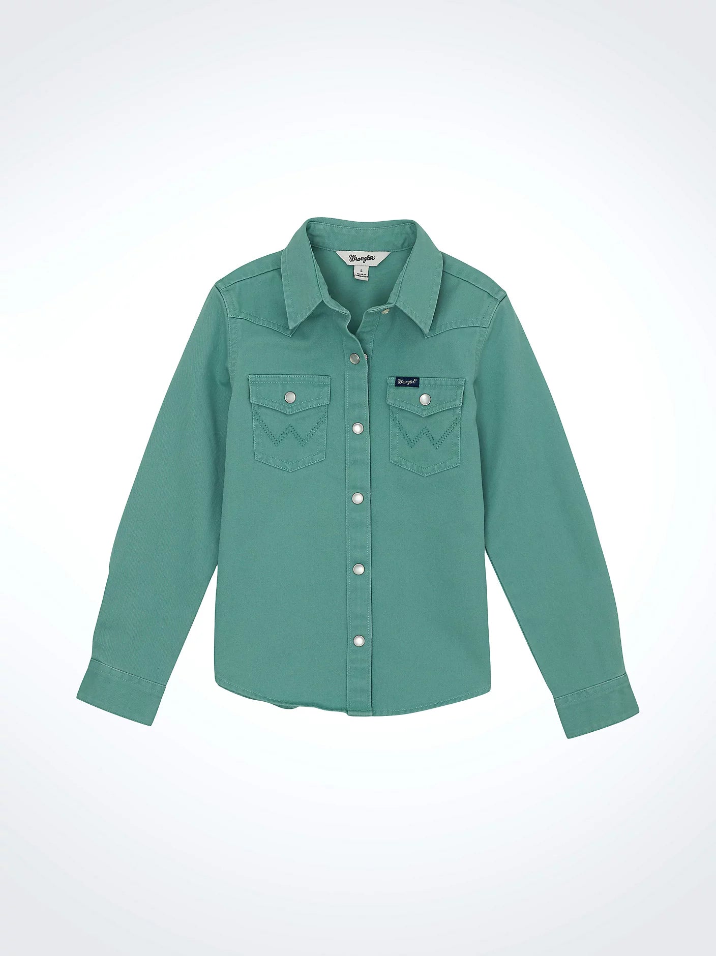 Wrangler Girl's Colorwash Western Snap Shirt