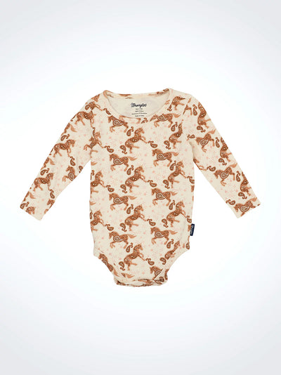 Wrangler Baby Girl's Western Print Bodysuit