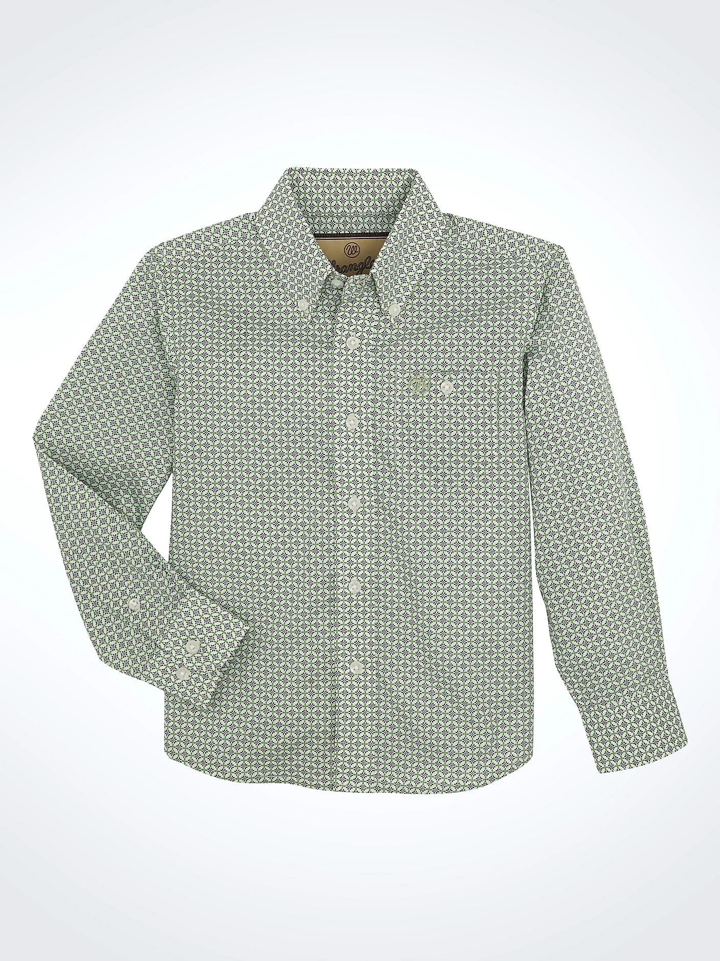Wrangler Boy's Classic Print Shirt