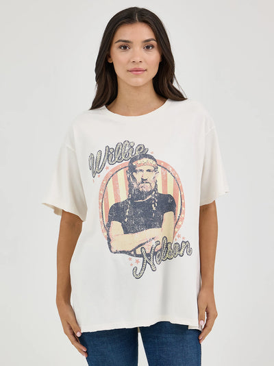 Wrangler Women's Willie Nelson Oversized Band Tee