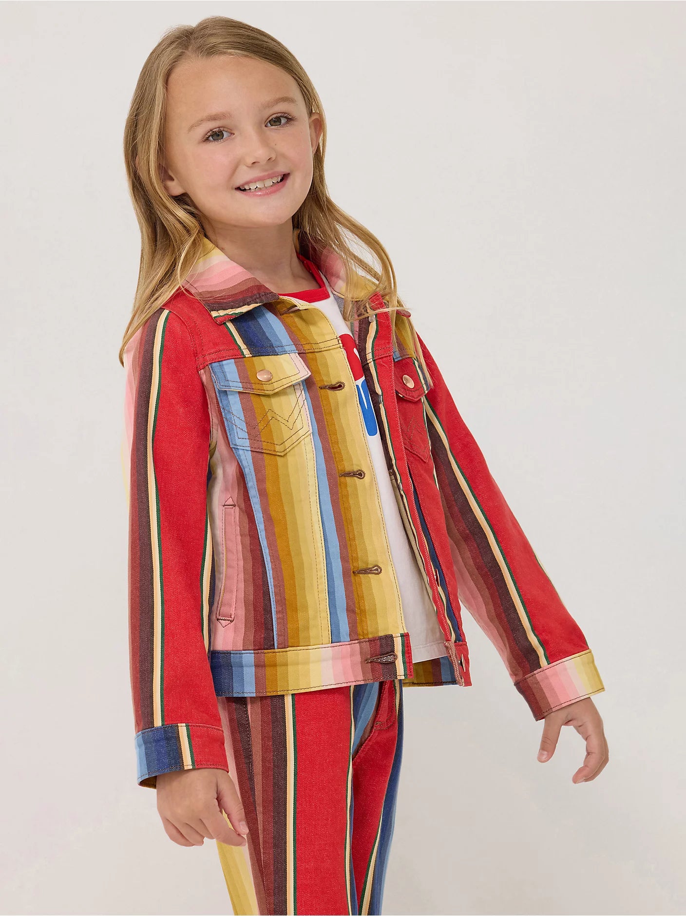 Wrangler X Girls Lainey Wilson Rodeo Ben Stripe Jacket Wrangler X Girls Lainey Wilson Rodeo Ben Stripe Jacket