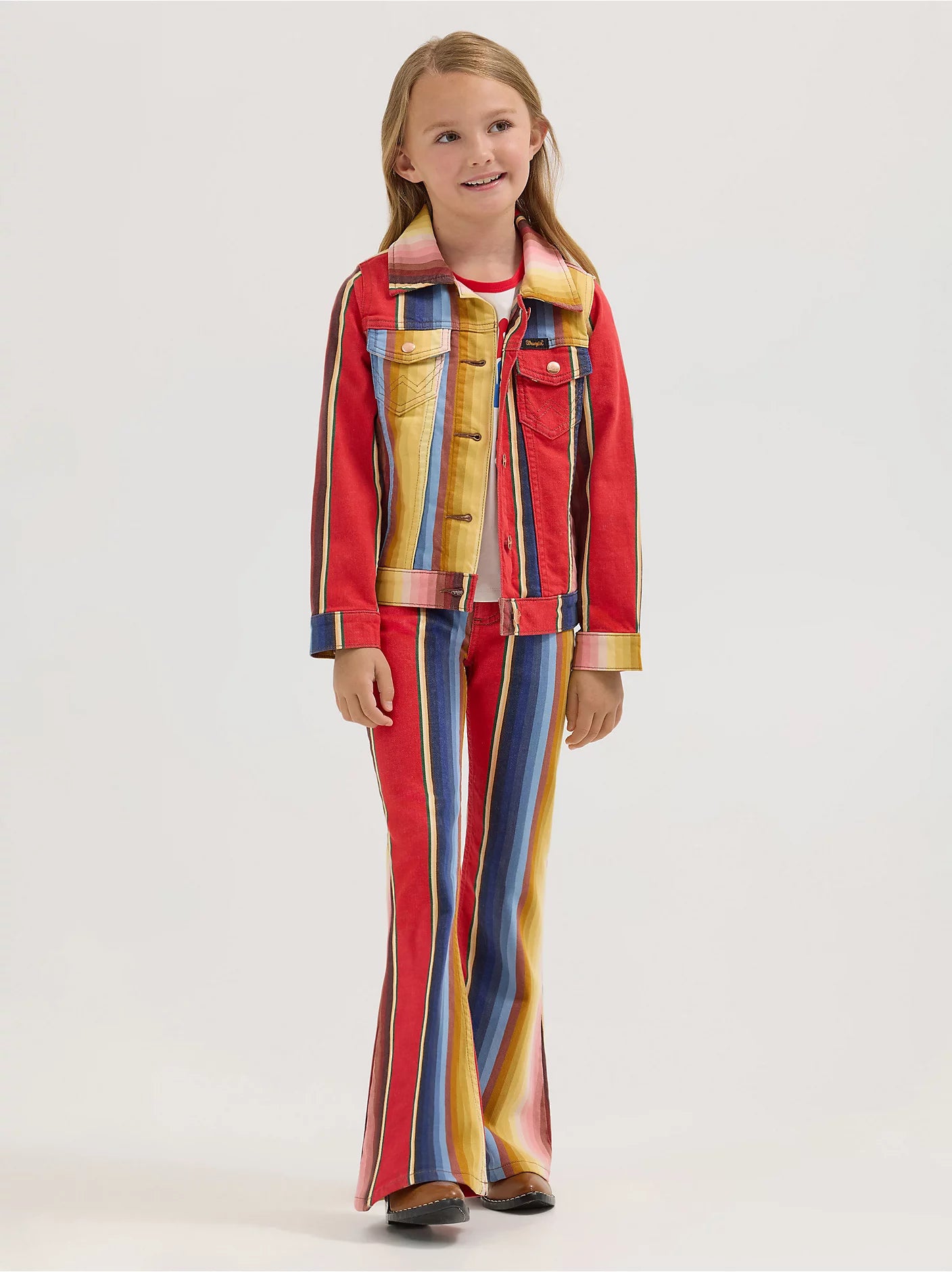 Wrangler X Girls Lainey Wilson Rodeo Ben Stripe Jacket Wrangler X Girls Lainey Wilson Rodeo Ben Stripe Jacket