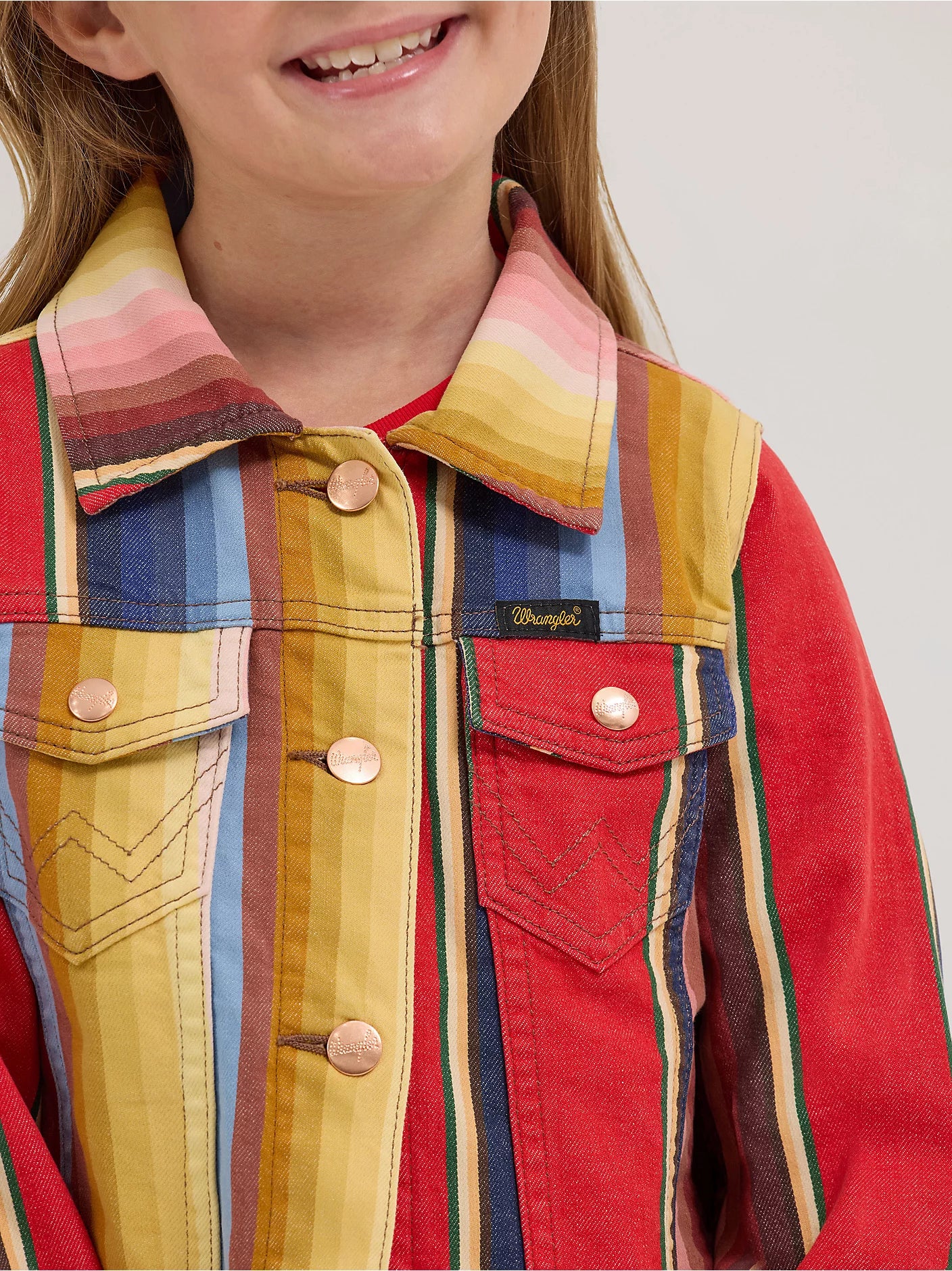 Wrangler X Girls Lainey Wilson Rodeo Ben Stripe Jacket Wrangler X Girls Lainey Wilson Rodeo Ben Stripe Jacket