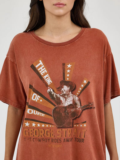 Wrangler Women's George Strait Oversized Band Tee