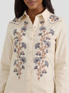 Wrangler Women's Embroidered Wildflower Shirt Dress