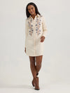 Wrangler Women's Embroidered Wildflower Shirt Dress