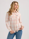 Wrangler Women's Plaid Slim Western Snap Shirt