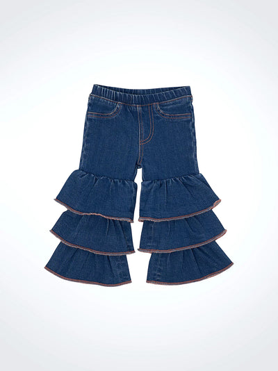 Wrangle Little Girl's Tiered Flare Jean