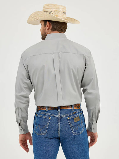 Wrangler Men's George Strait Solid One Pocket Shirt
