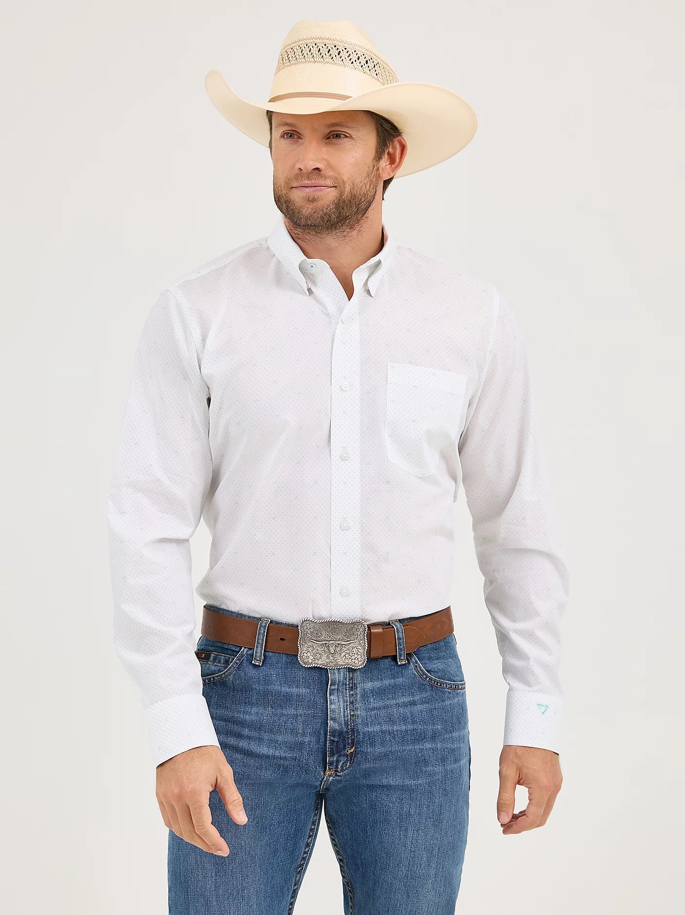 Wrangler Men's Cody Johnson Small Print Shirt
