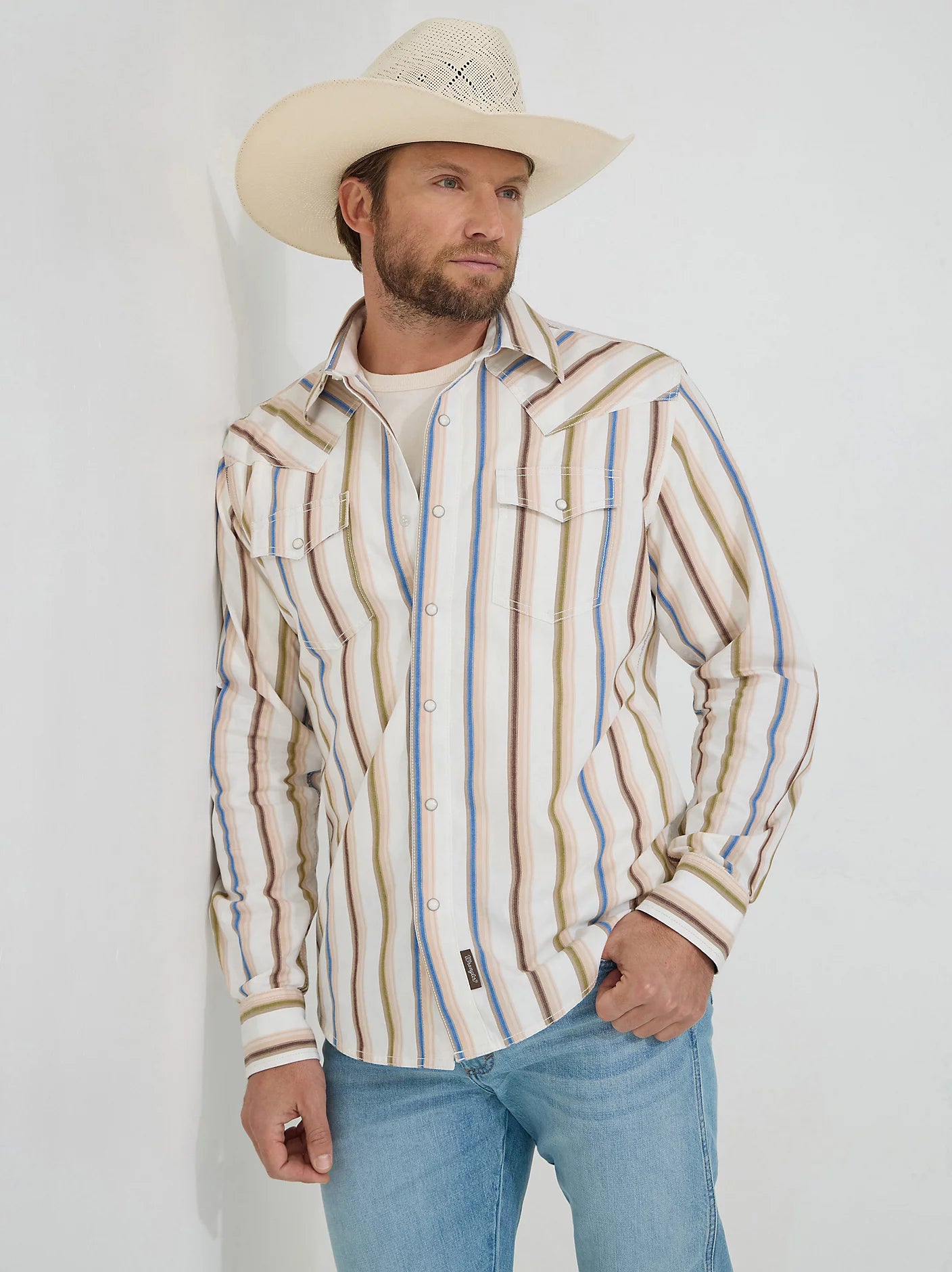 Wrangler Men's Retro Premium Brushpopper Shirt