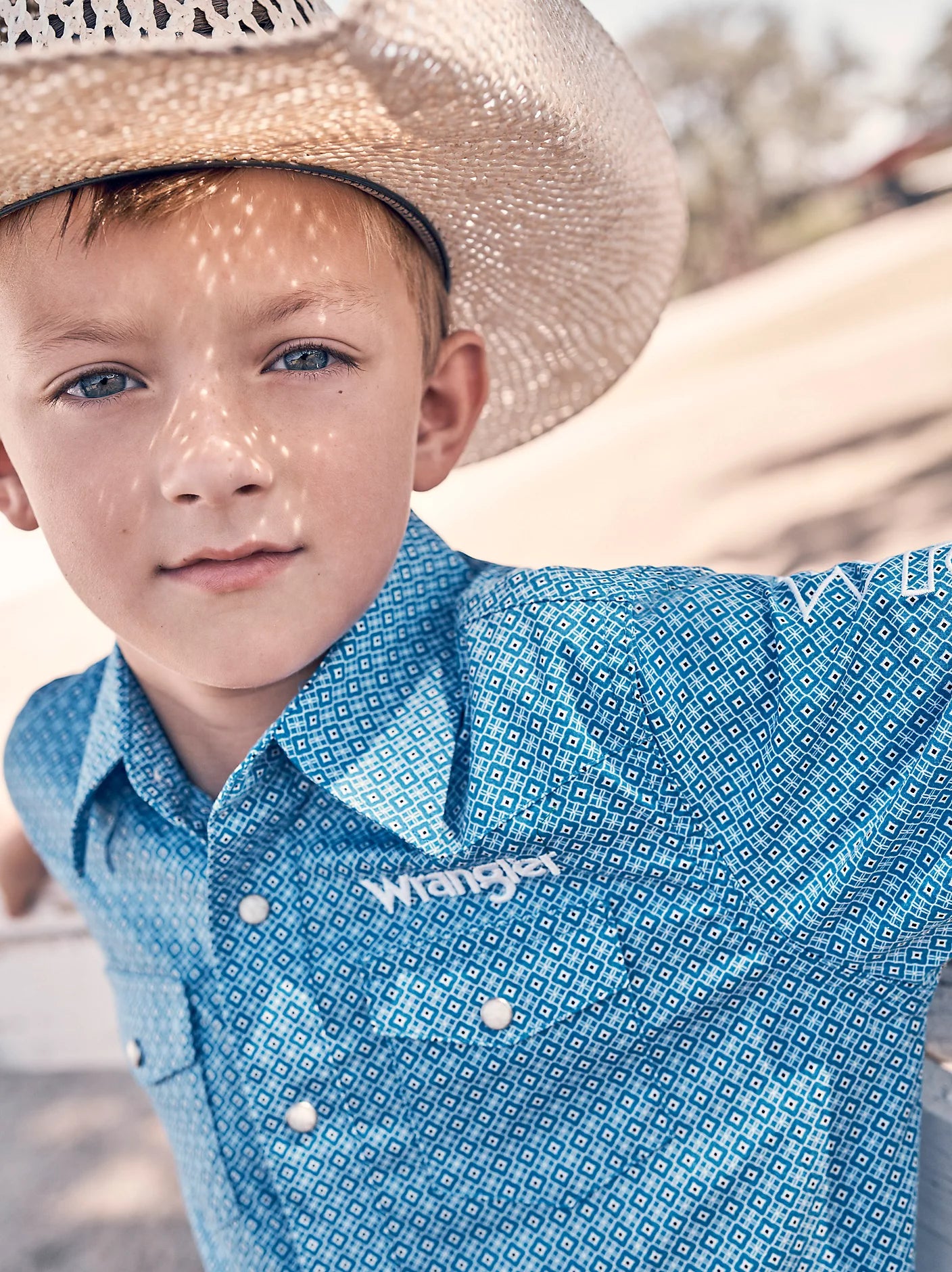 Wrangler Boy's Logo Western Shirt