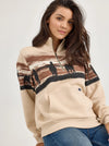 Wrangler Women's Western Quarter Zip Sweatshirt