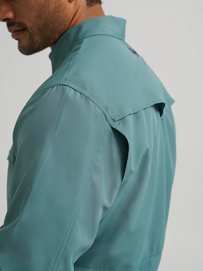 Wrangler Men's Performance Solid Shirt - Pine