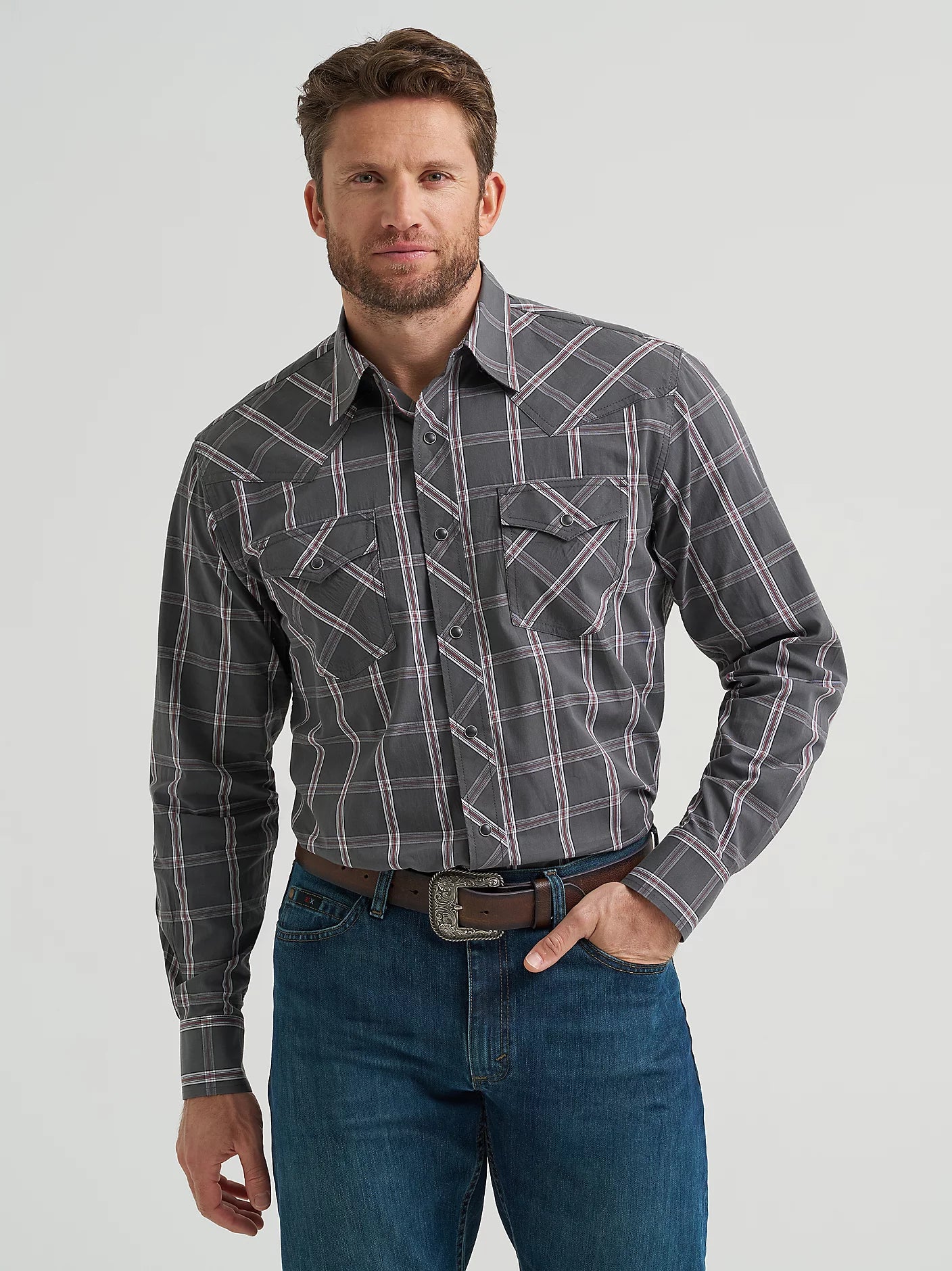 Wrangler Men's 20X Competition Plaid Shirt