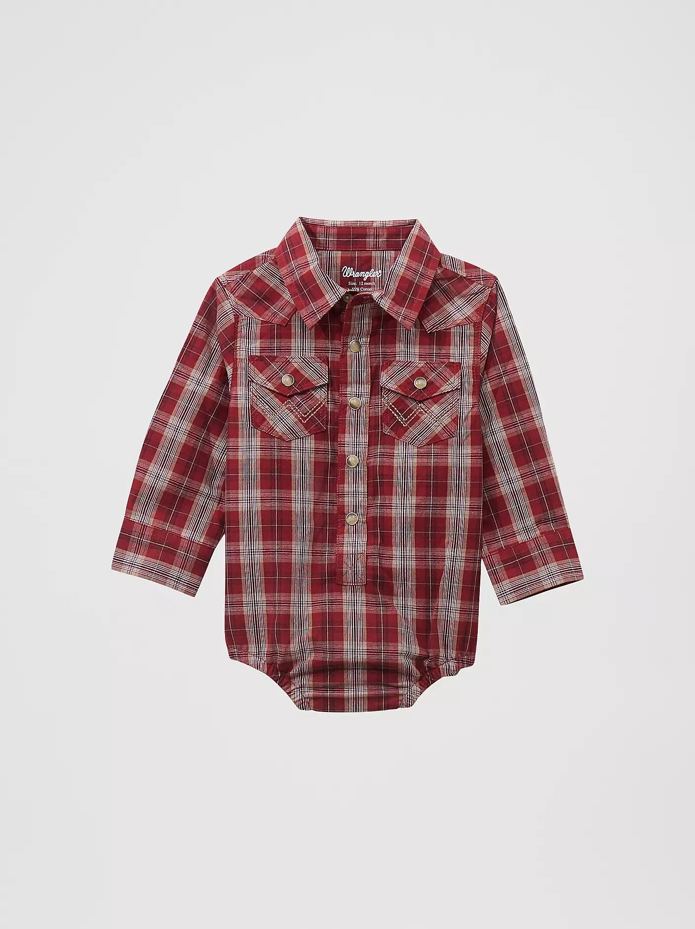 Wrangler Baby Boy's Plaid Bodysuit