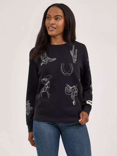 Wrangler Women's Icons Pullover Sweatshirt