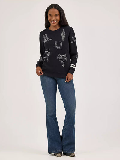 Wrangler Women's Icons Pullover Sweatshirt