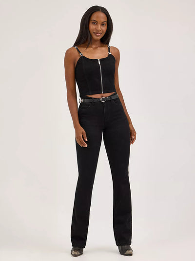 Wrangler Women's Concho Strap Denim Tank