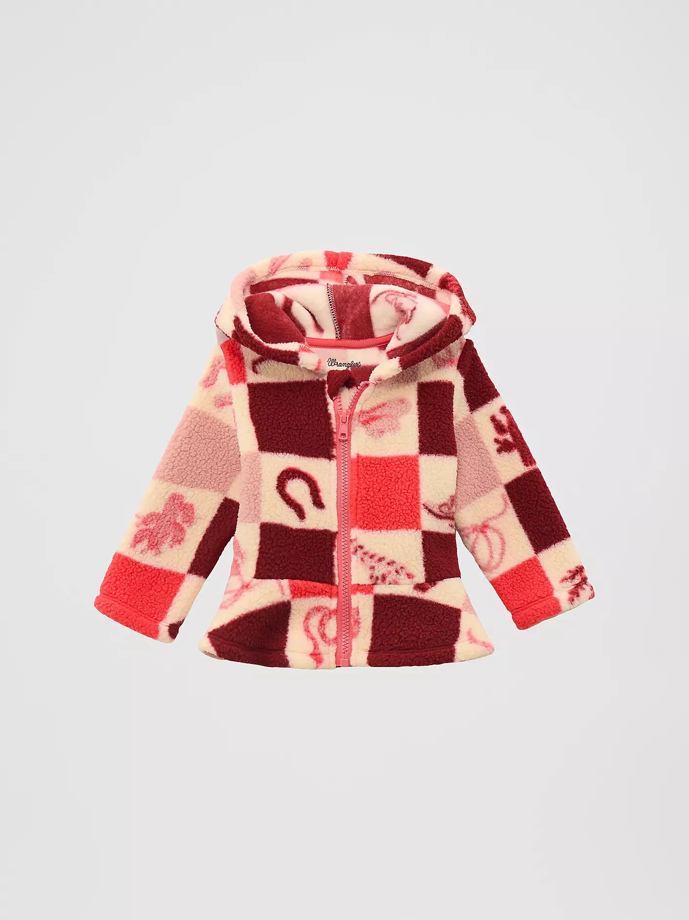 Wrangler Little Girl's Ruffle Hem Sherpa Jacket