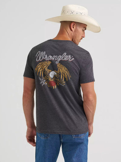 Wrangler Men's Flying Eagle Back Graphic T-Shirt